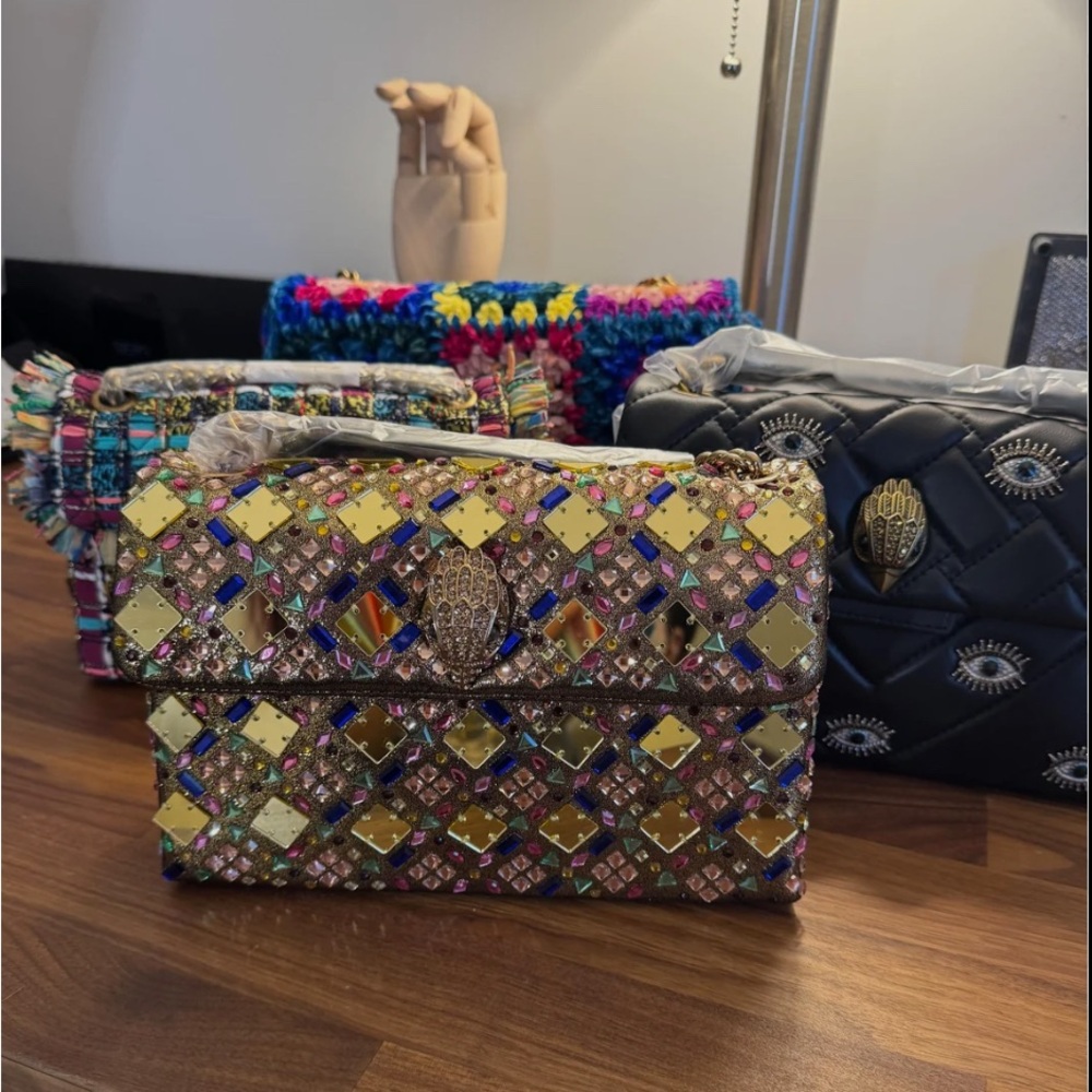 4 Kurt Geiger  Colorful Mosaic Clutch bags